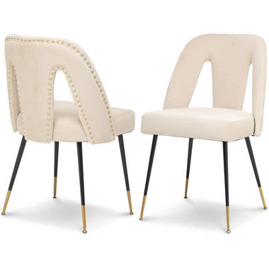 Akoya velvet dining discount chair